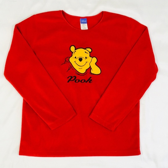 Vintage Sweaters - Women’s Vintage Embroidered Fleece Pooh Crewneck